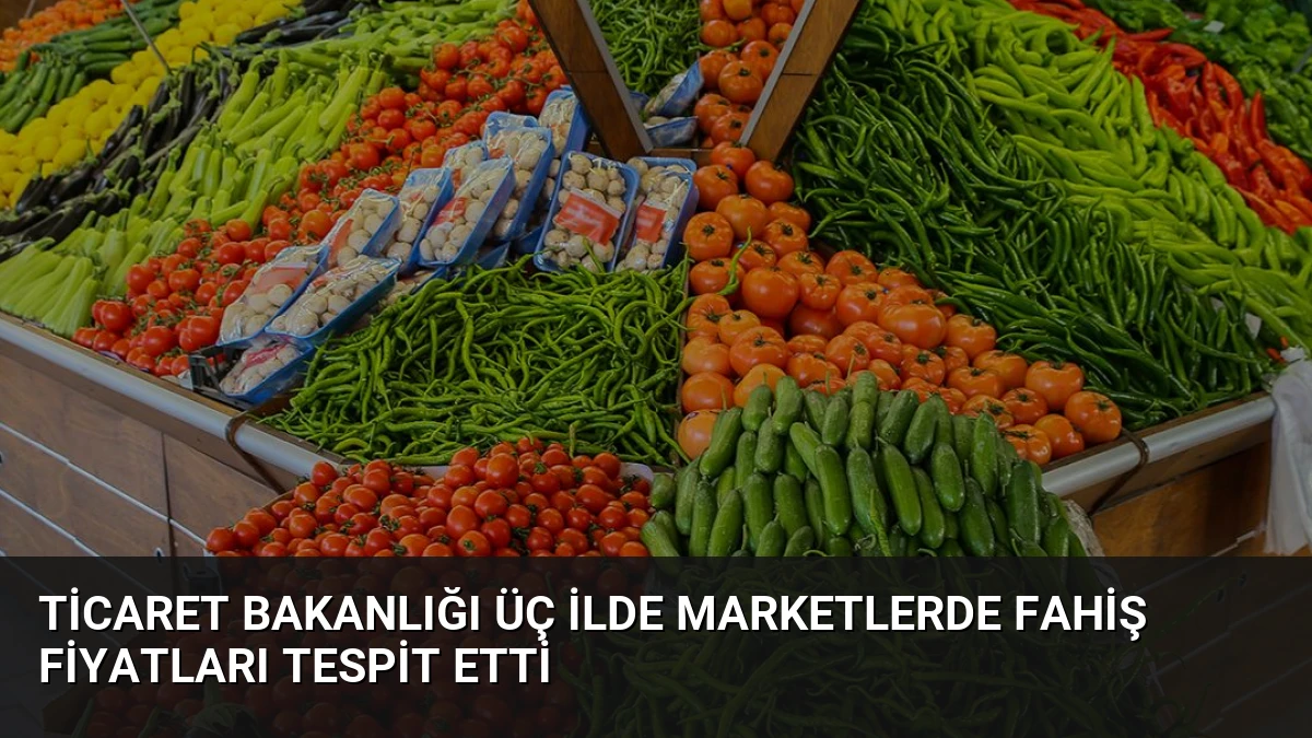 Ticaret Bakanlığı Üç İlde Marketlerde Fahiş Fiyatları Tespit Etti