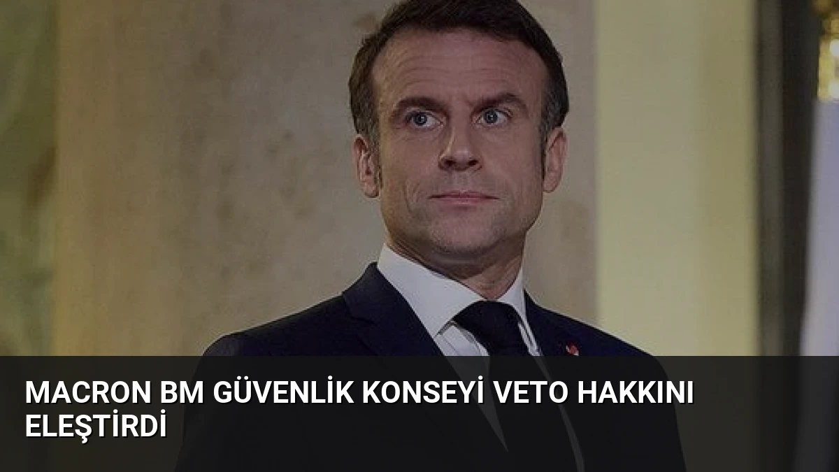 Macron BM Güvenlik Konseyi Veto Hakkını Eleştirdi