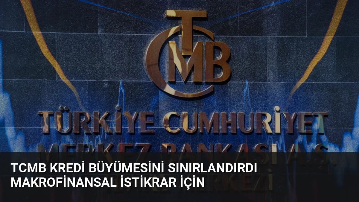 TCMB Kredi Büyümesini Sınırlandırdı Makrofinansal İstikrar İçin