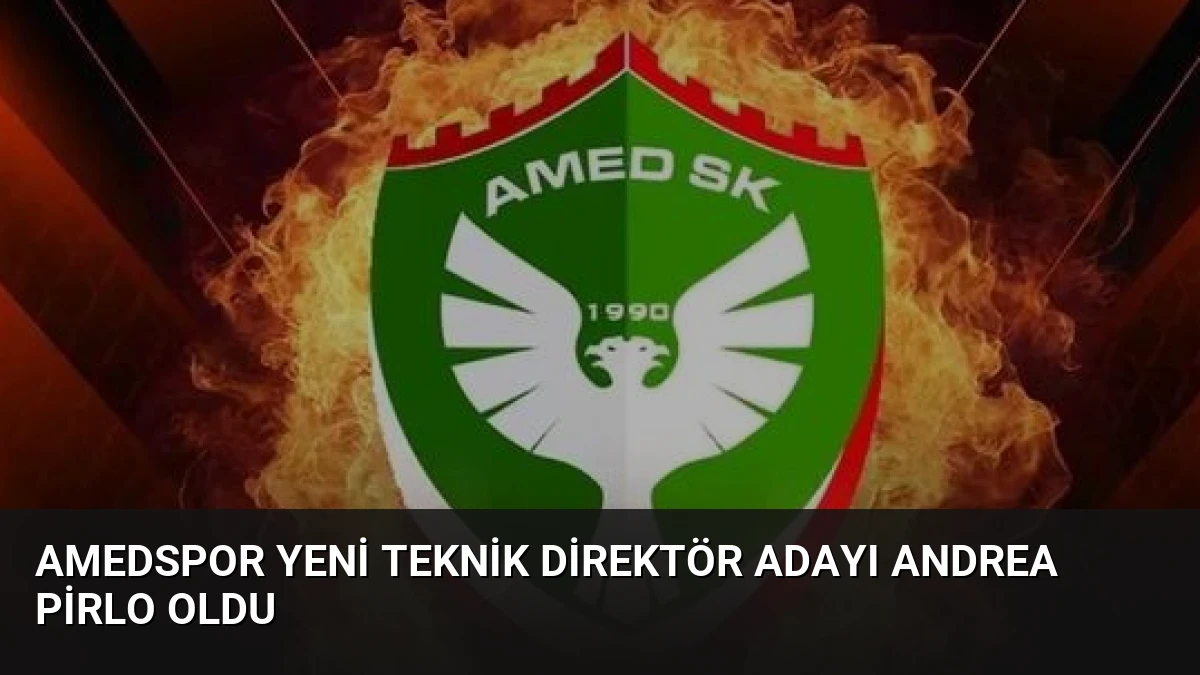 Amedspor Yeni Teknik Direktör Adayı Andrea Pirlo Oldu