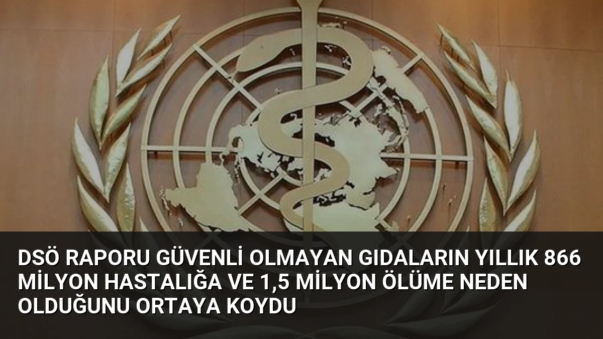 DSÖ Raporu Güvenli Olmayan Gıdaların Yıllık 866 Milyon Hastalığa ve 1,5 Milyon Ölüme Neden Olduğunu Ortaya Koydu