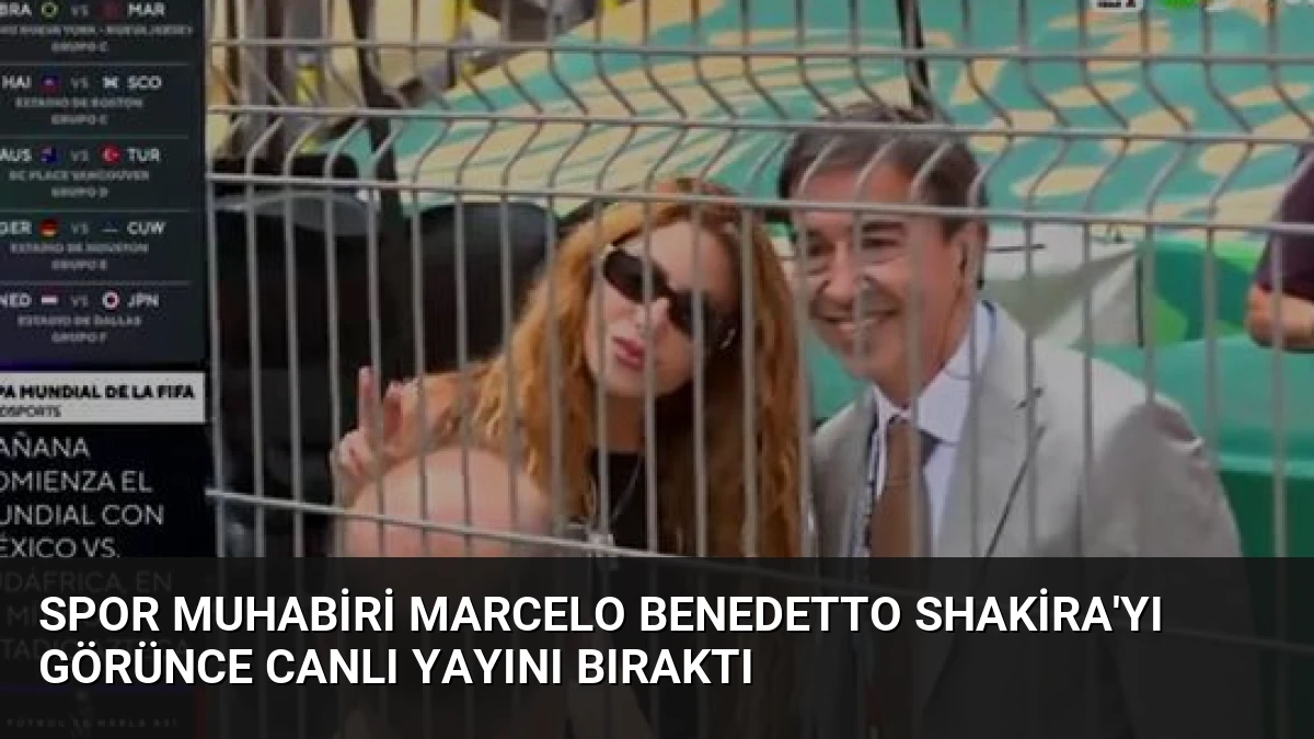 Spor Muhabiri Marcelo Benedetto Shakira’yı Görünce Canlı Yayını Bıraktı