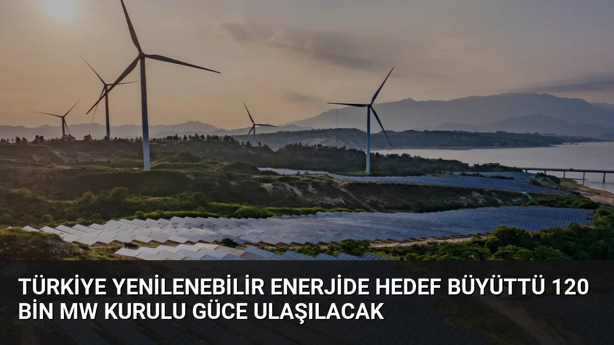 Türkiye Yenilenebilir Enerjide Hedef Büyüttü 120 Bin MW Kurulu Güce Ulaşılacak