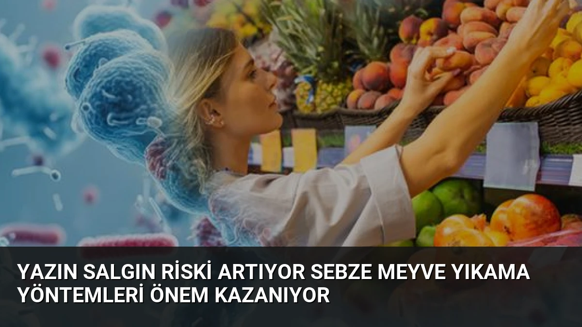 Yazın Salgın Riski Artıyor Sebze Meyve Yıkama Yöntemleri Önem Kazanıyor