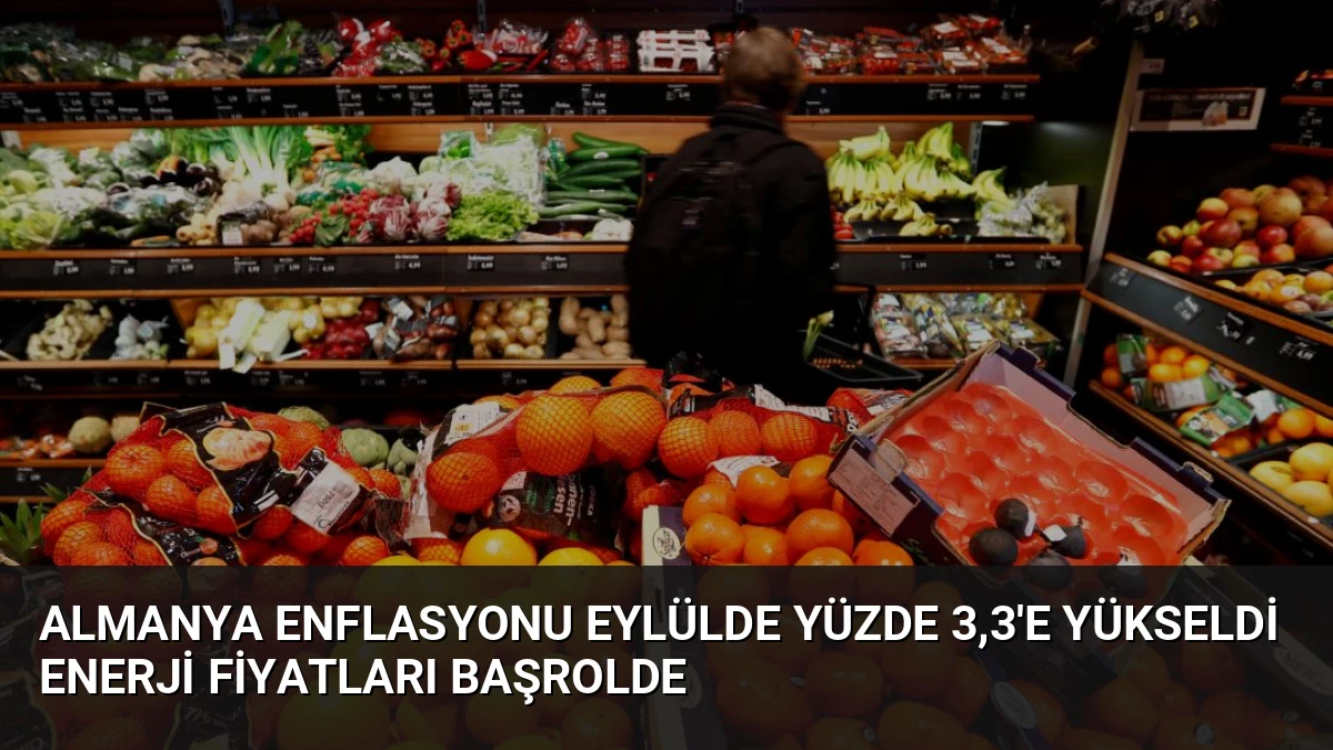 Almanya Enflasyonu Eylülde Yüzde 3,3’e Yükseldi Enerji Fiyatları Başrolde