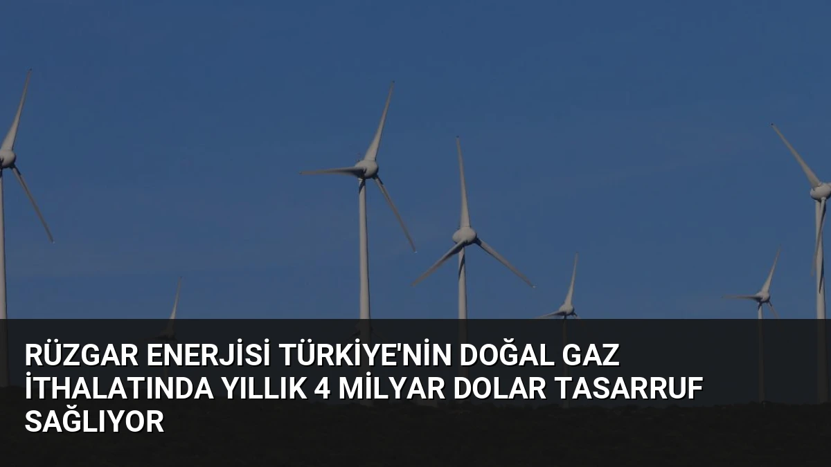 Rüzgar Enerjisi Türkiye’nin Doğal Gaz İthalatında Yıllık 4 Milyar Dolar Tasarruf Sağlıyor