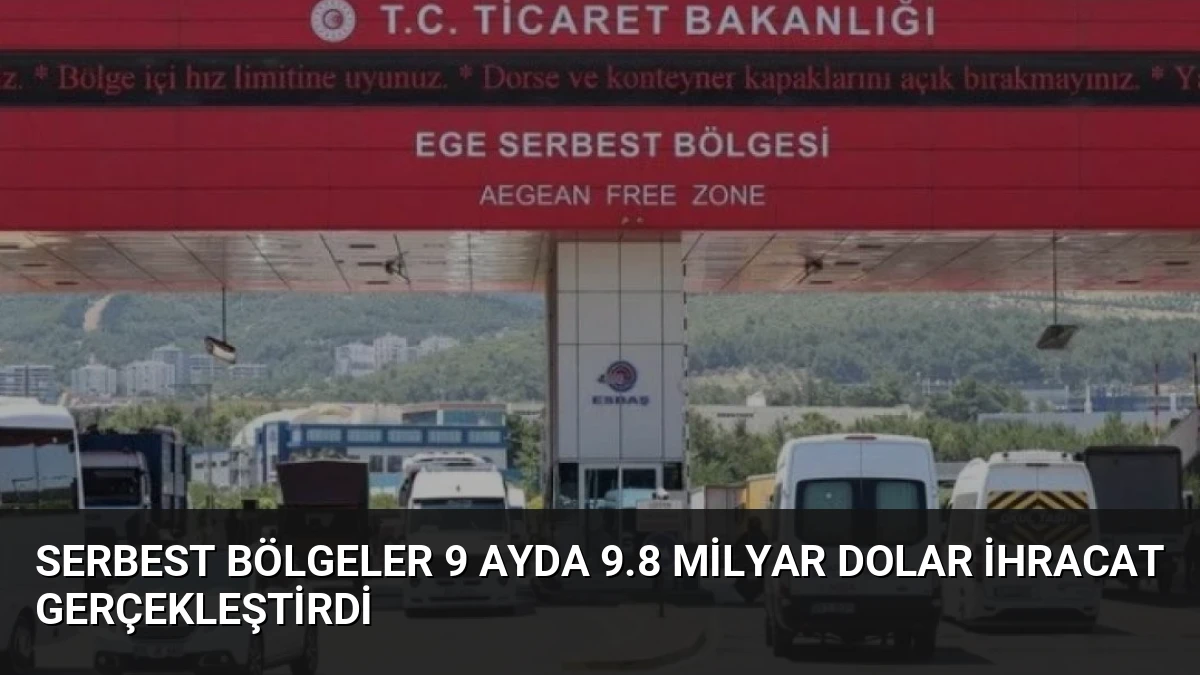 Serbest Bölgeler 9 Ayda 9.8 Milyar Dolar İhracat Gerçekleştirdi