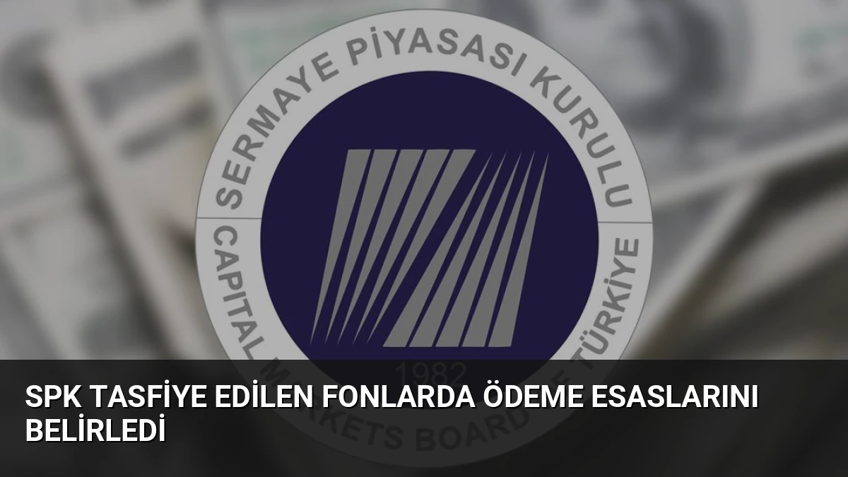SPK Tasfiye Edilen Fonlarda Ödeme Esaslarını Belirledi