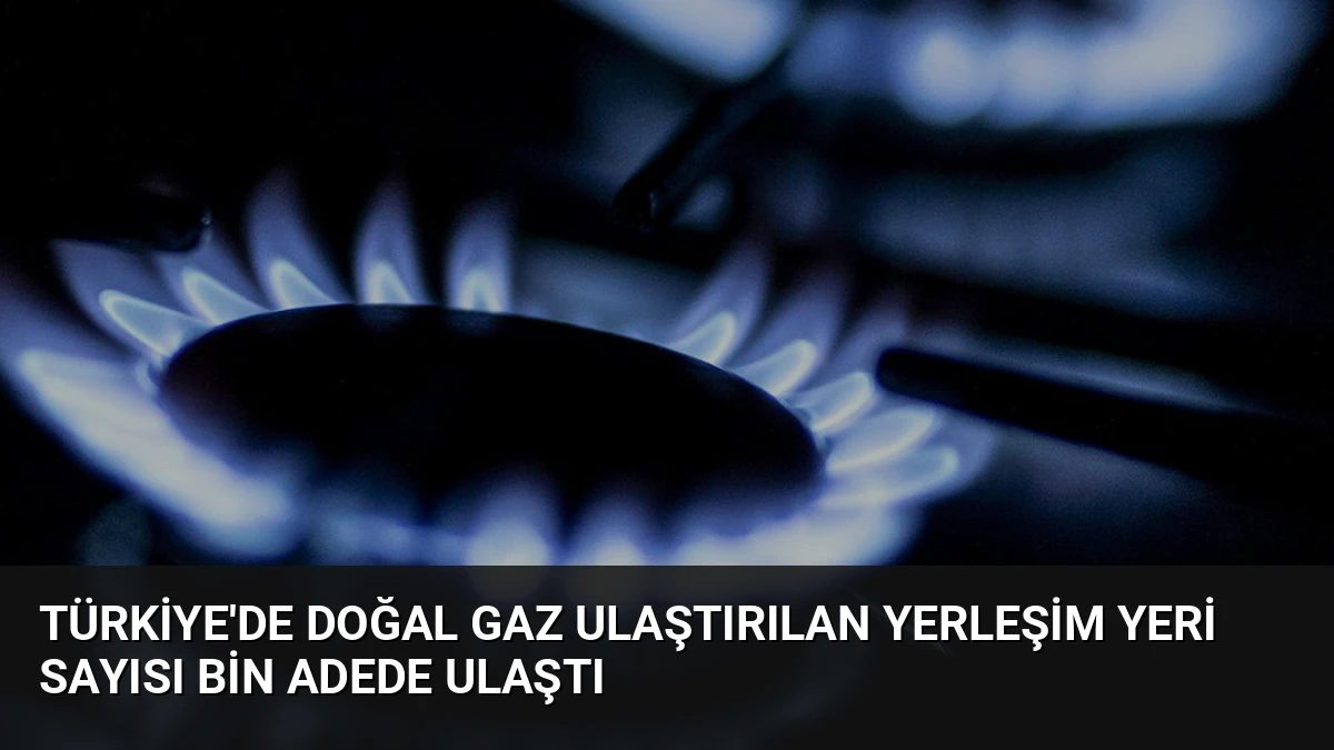 Türkiye’de Doğal Gaz Ulaştırılan Yerleşim Yeri Sayısı Bin Adede Ulaştı